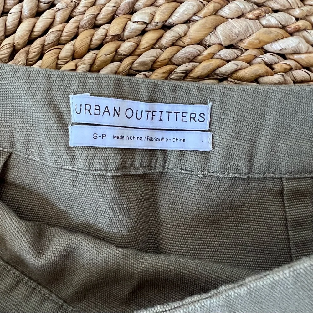 Urban Outfitters Green Khaki Cargo Skirt